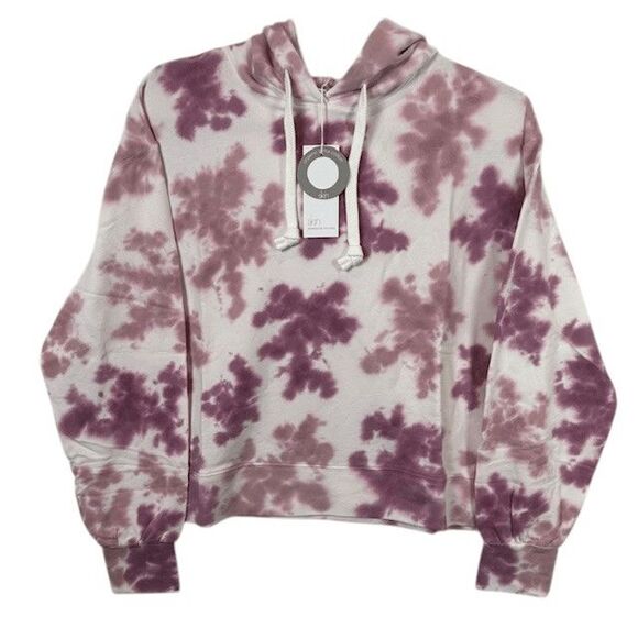 NEW! Skin Elsie Cedar Rose Soft Organic Pima Cotton Hoodie Purple Small - Picture 1 of 11